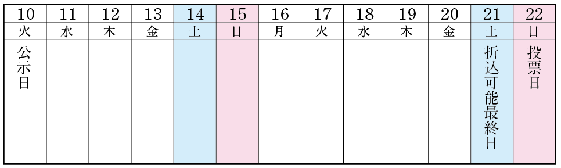 201710衆院選日程